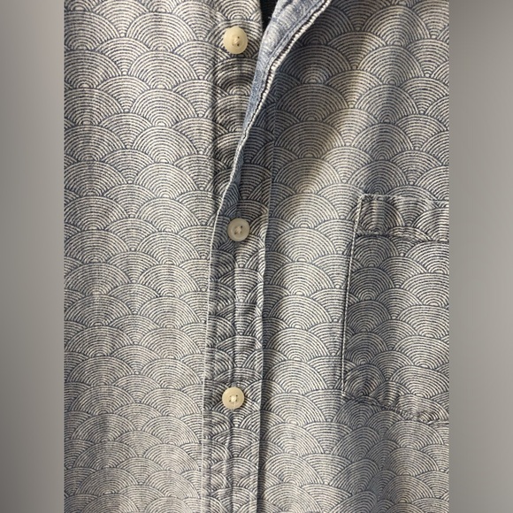 J. CREW MERCANTILE MEN’S COTTON CHAMBRAY SHORT SLEEVE SHIRT - Picture 3 of 13